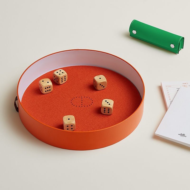 Chance dice case - Brown | Hermès USA